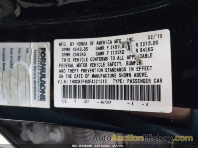 HONDA ACCORD EX-L V-6, 1HGCR3F8XFA021010