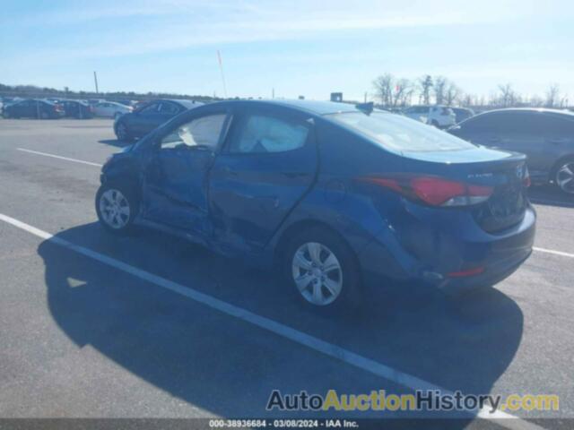 HYUNDAI ELANTRA SE, KMHDH4AE4GU622272