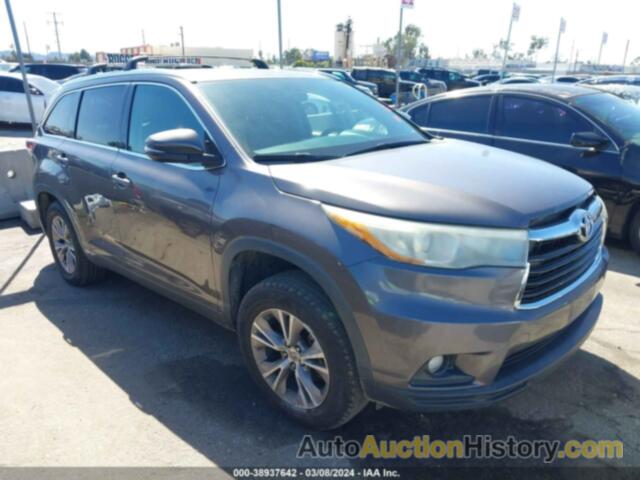 TOYOTA HIGHLANDER XLE, 5TDKKRFH2FS069718