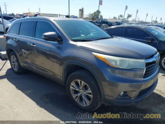 TOYOTA HIGHLANDER XLE, 5TDKKRFH2FS069718