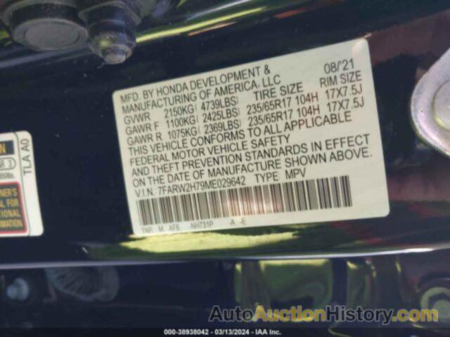 HONDA CR-V AWD SPECIAL EDITION, 7FARW2H79ME029642