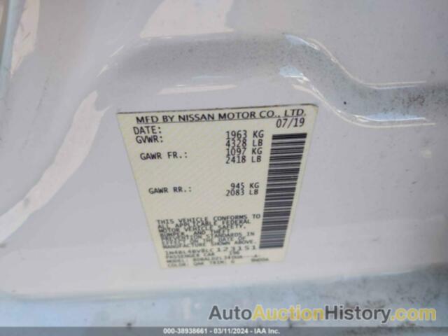 NISSAN ALTIMA S FWD, 1N4BL4BV8LC123151