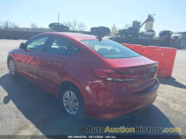 HYUNDAI ELANTRA SE, KMHD74LF3HU391844