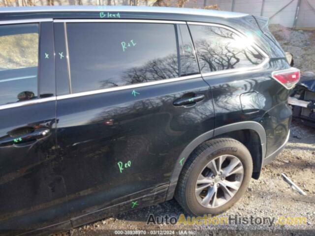 TOYOTA HIGHLANDER XLE, 5TDJKRFH7ES027264