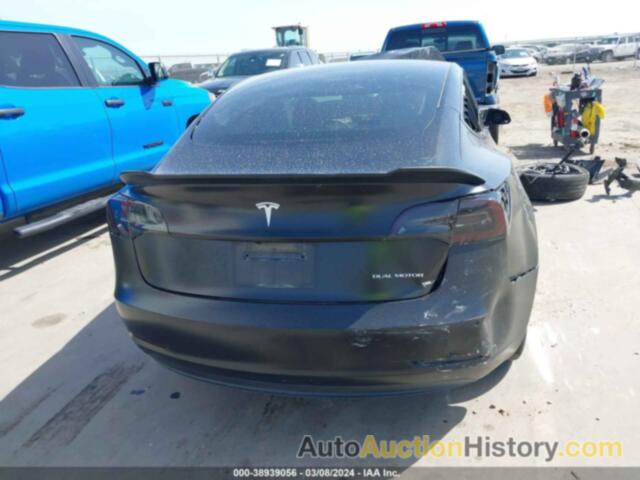 TESLA MODEL 3 LONG RANGE DUAL MOTOR ALL-WHEEL DRIVE, 5YJ3E1EB4NF168831