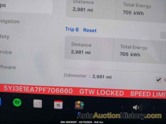 TESLA MODEL 3, 5YJ3E1EA7PF706660