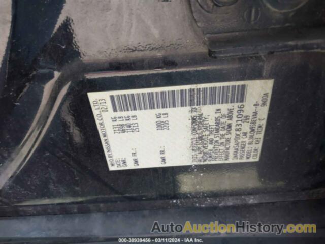 NISSAN MAXIMA 3.5 S, 1N4AA5AP0DC831096