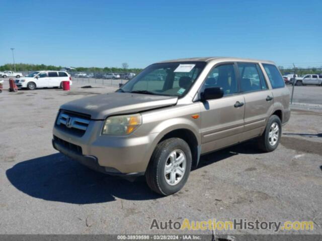 HONDA PILOT LX, 5FNYF28166B018894