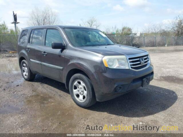 HONDA PILOT LX, 5FNYF3H25DB044589