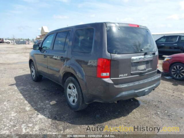 HONDA PILOT LX, 5FNYF3H25DB044589