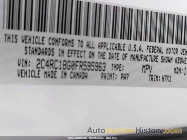 CHRYSLER TOWN & COUNTRY TOURING, 2C4RC1BG0FR595963