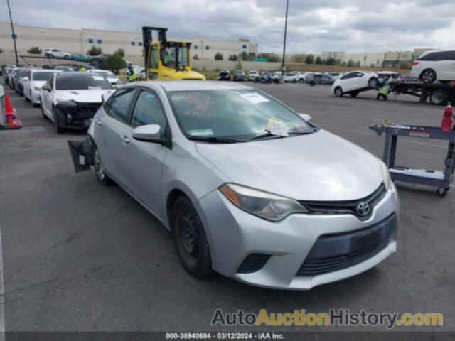 TOYOTA COROLLA LE, 5YFBURHE4GP501717