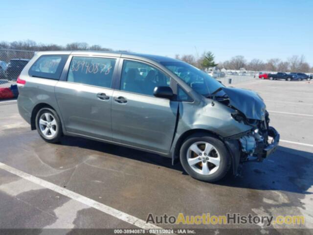 TOYOTA SIENNA BASE V6 7 PASSENGER, 5TDZK3DCXCS203230