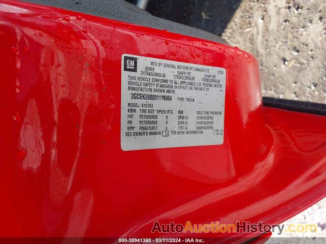 CHEVROLET SILVERADO 1500 LT, 2GCEK290091114984