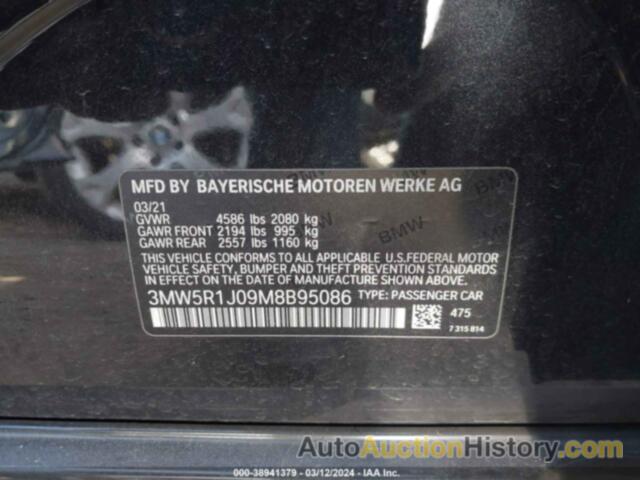 BMW 330I, 3MW5R1J09M8B95086
