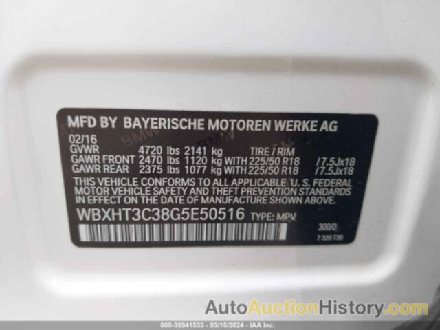 BMW X1 XDRIVE28I, WBXHT3C38G5E50516