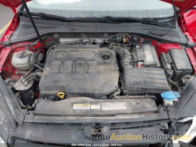 VOLKSWAGEN GOLF TDI S 4-DOOR, 3VW2A7AU9FM064427