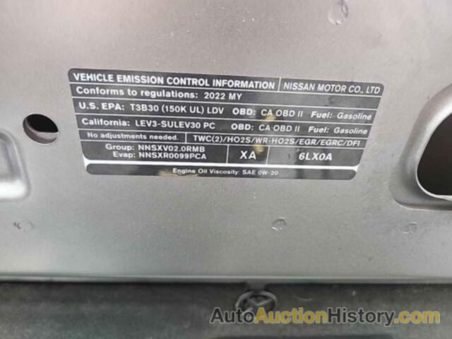 NISSAN SENTRA SV, 3N1AB8CV2NY271730