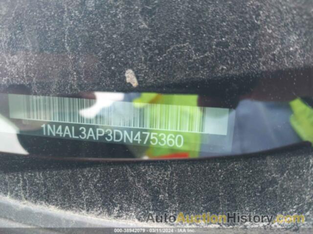 NISSAN ALTIMA 2.5/S/SV/SL, 1N4AL3AP3DN475360