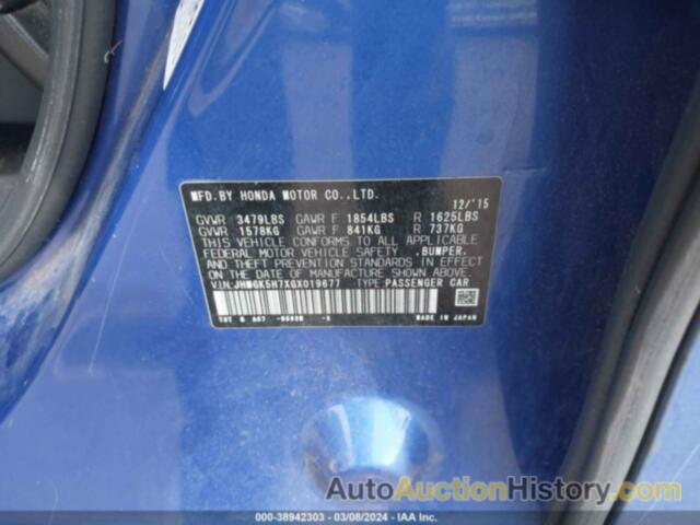 HONDA FIT EX, JHMGK5H7XGX019677