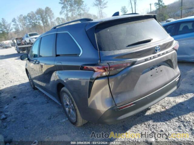 TOYOTA SIENNA XLE, 5TDYRKEC6PS175285