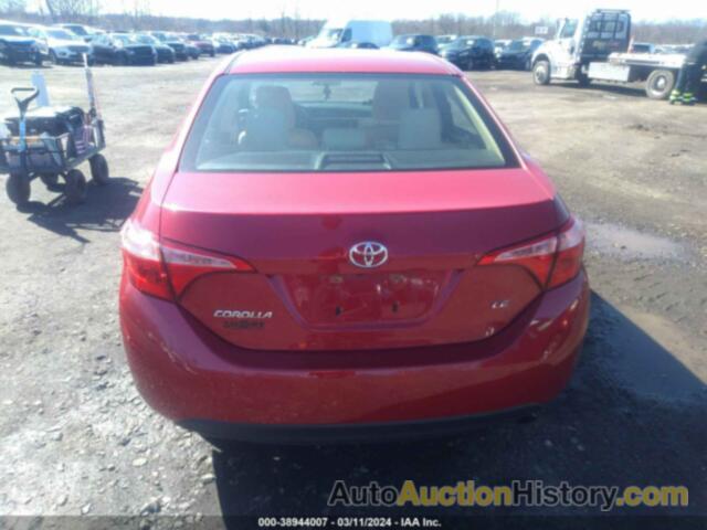 TOYOTA COROLLA LE, 2T1BURHE7JC026233