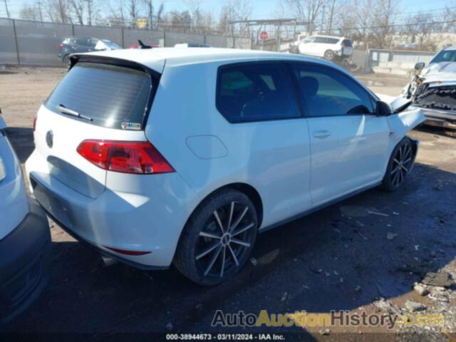 VOLKSWAGEN GOLF GTI 2.0T S 2-DOOR, 3VWTT7AU7FM045552