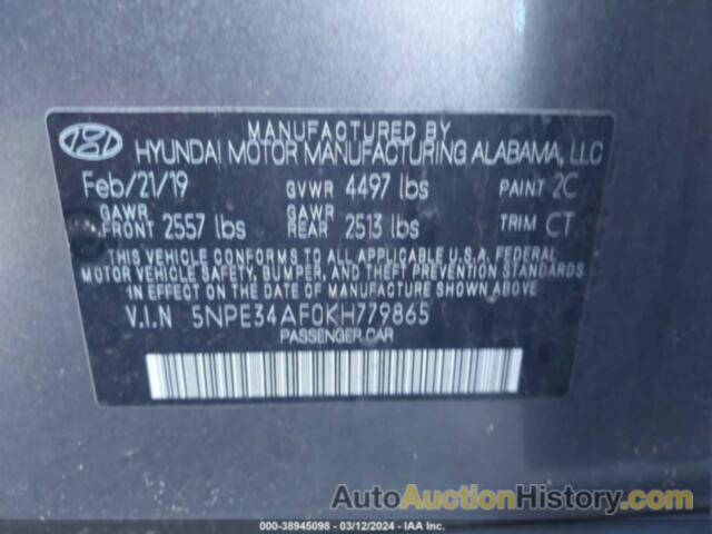 HYUNDAI SONATA SPORT, 5NPE34AF0KH779865