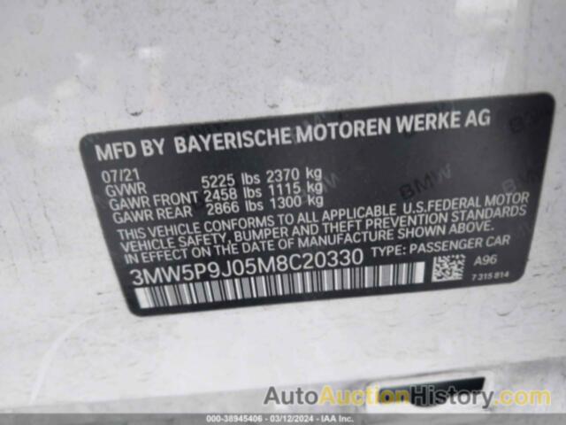 BMW 3 SERIES 330E XDRIVE, 3MW5P9J05M8C20330