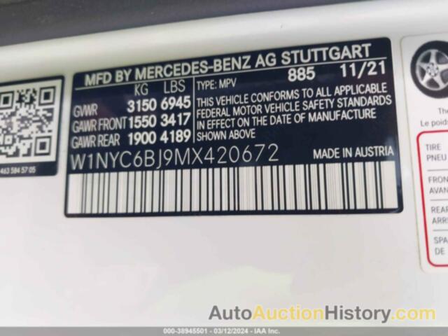 MERCEDES-BENZ G 550 SUV, W1NYC6BJ9MX420672