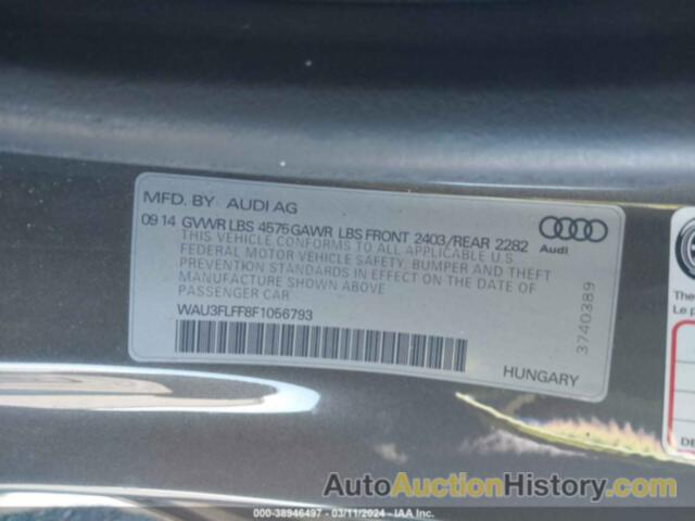 AUDI A3 2.0T PREMIUM, WAU3FLFF8F1056793