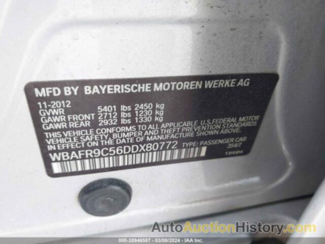 BMW 550I, WBAFR9C56DDX80772