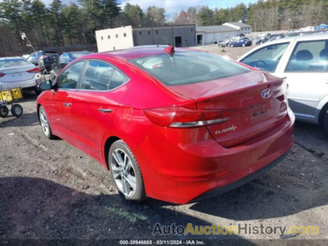 HYUNDAI ELANTRA LIMITED, KMHD84LF6HU318190