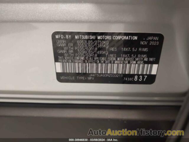 MITSUBISHI OUTLANDER PHEV ES S-AWC, JA4T5UA93RZ033211