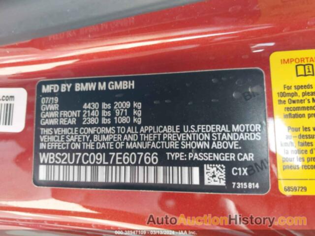 BMW M2 COMPETITION, WBS2U7C09L7E60766