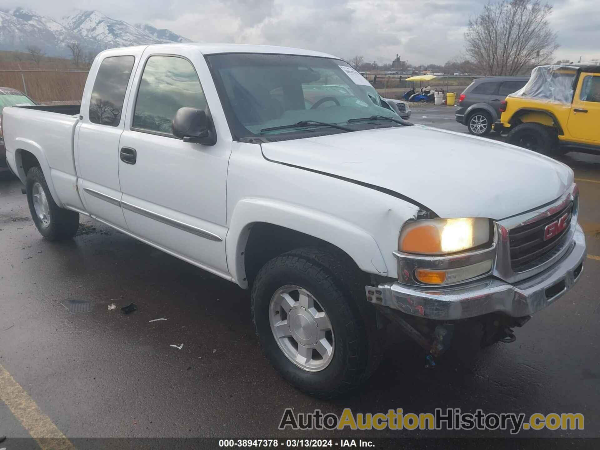 GMC SIERRA 1500 SLE, 1GTEK19B65E111074