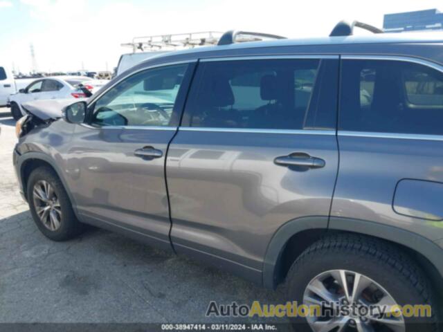 TOYOTA HIGHLANDER XLE, 5TDKKRFH8FS063311