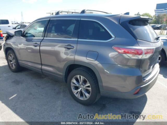 TOYOTA HIGHLANDER XLE V6, 5TDKKRFH8FS063311