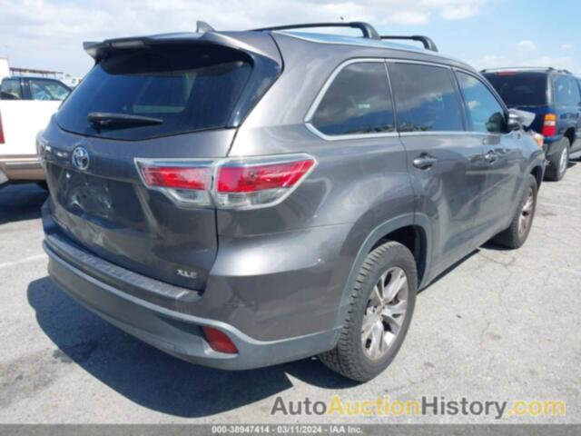 TOYOTA HIGHLANDER XLE, 5TDKKRFH8FS063311