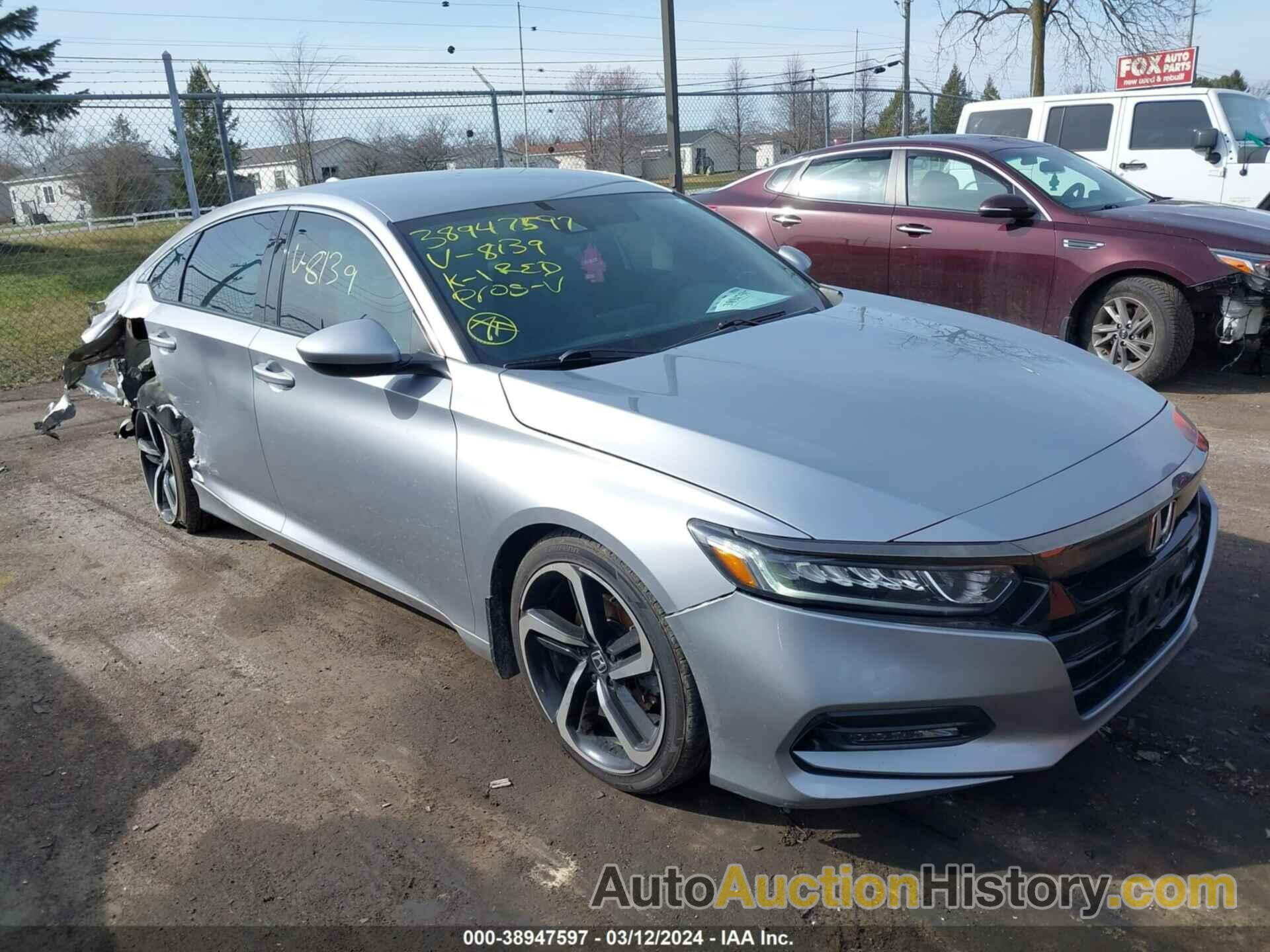 HONDA ACCORD SPORT, 1HGCV1F34JA178139