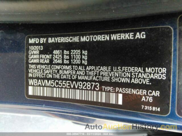 BMW X1 XDRIVE35I, WBAVM5C55EVV92873