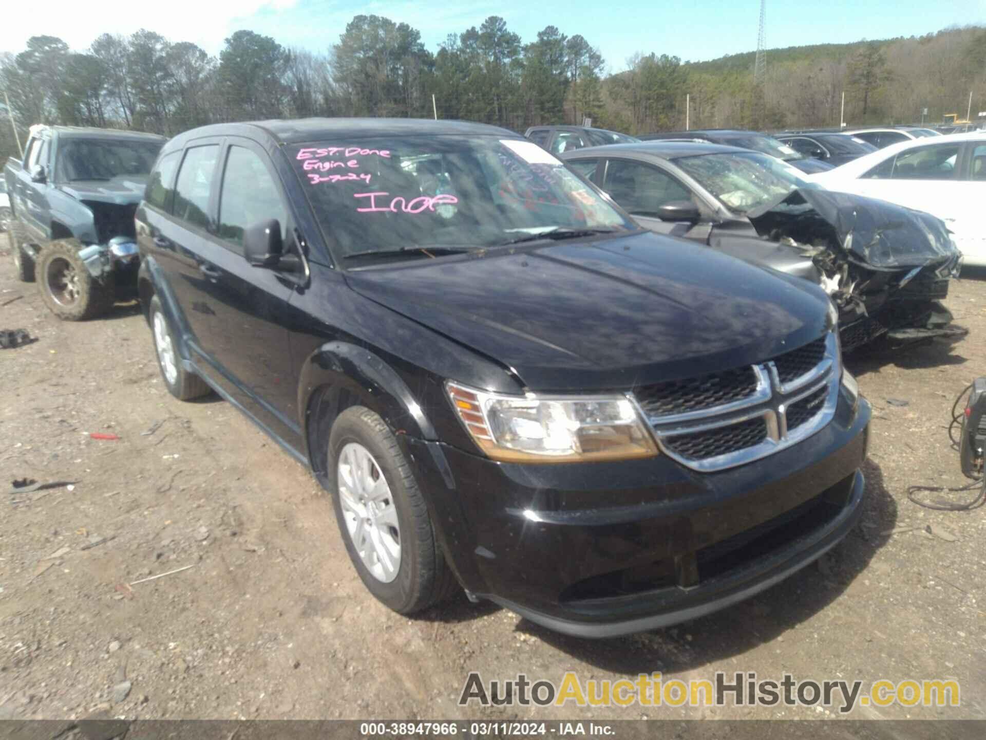 DODGE JOURNEY AMERICAN VALUE PKG, 3C4PDCAB4ET289317