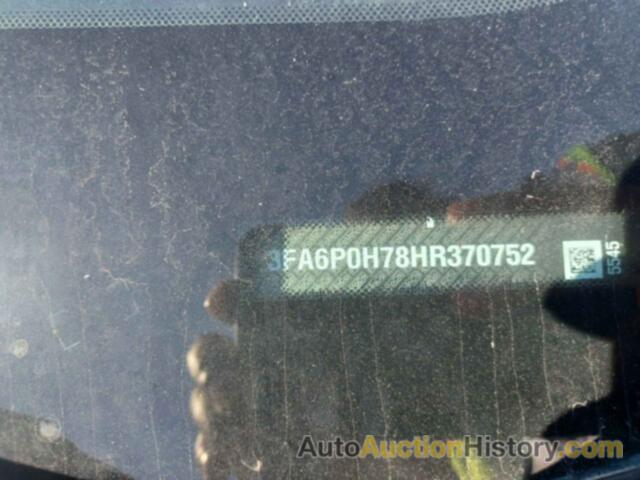 FORD FUSION SE, 3FA6P0H78HR370752