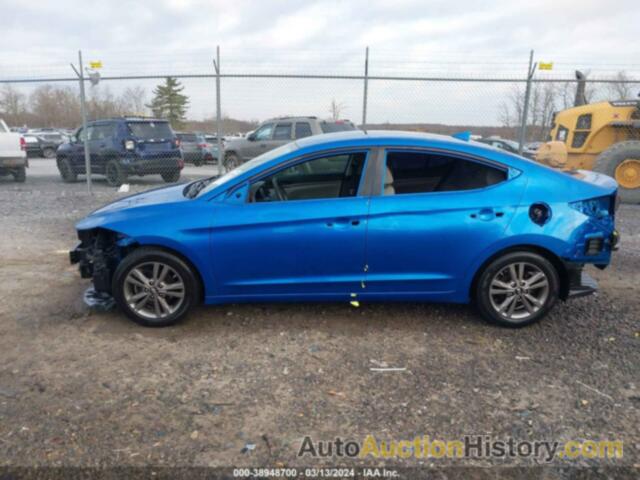 HYUNDAI ELANTRA SEL, 5NPD84LF9JH290311