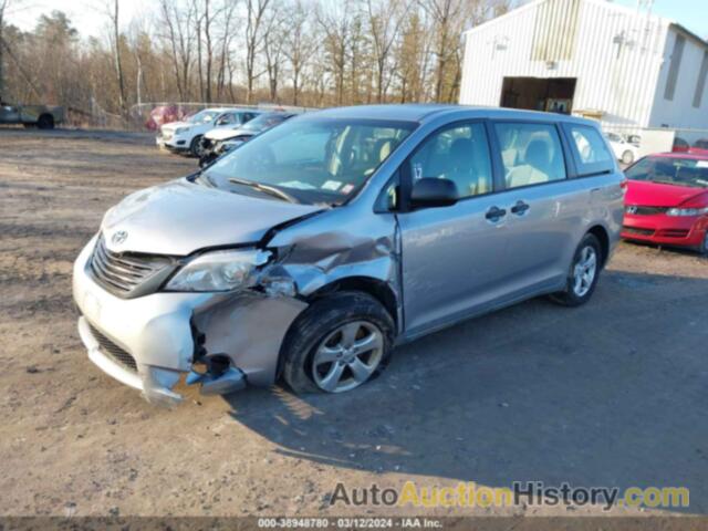 TOYOTA SIENNA BASE V6 7 PASSENGER, 5TDZK3DC5CS191729