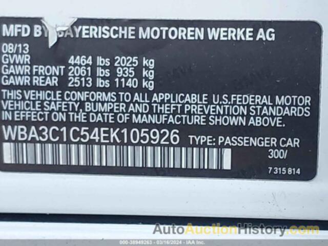 BMW 328 I SULEV, WBA3C1C54EK105926