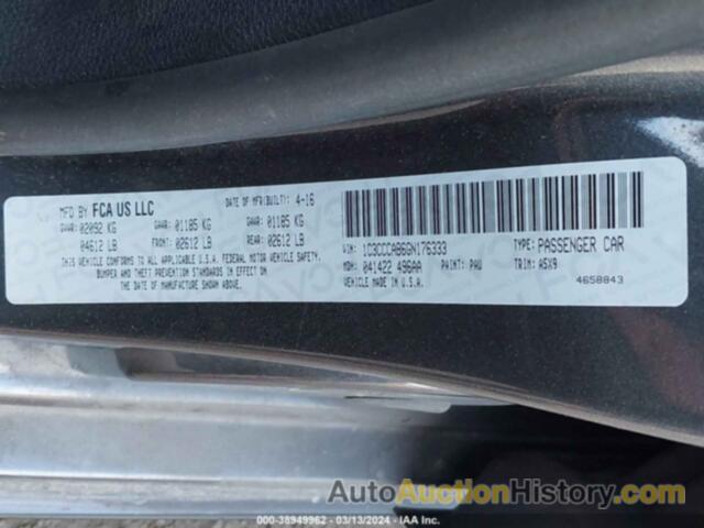 CHRYSLER 200 LIMITED, 1C3CCCAB6GN176333