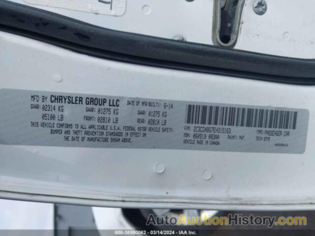 DODGE CHARGER SE, 2C3CDXBG7EH315163