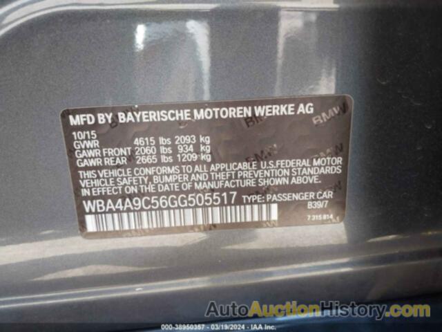 BMW 428I GRAN COUPE, WBA4A9C56GG505517