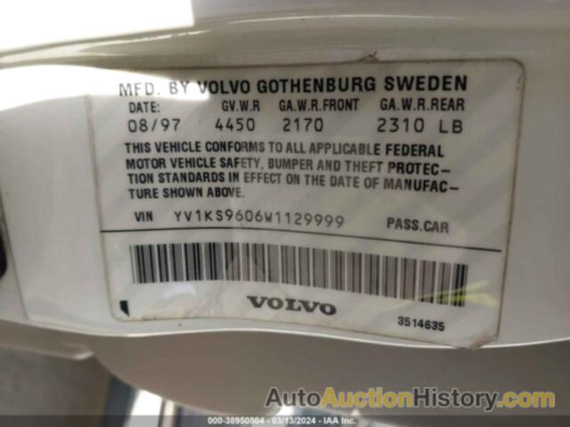 VOLVO S90, YV1KS9606W1129999